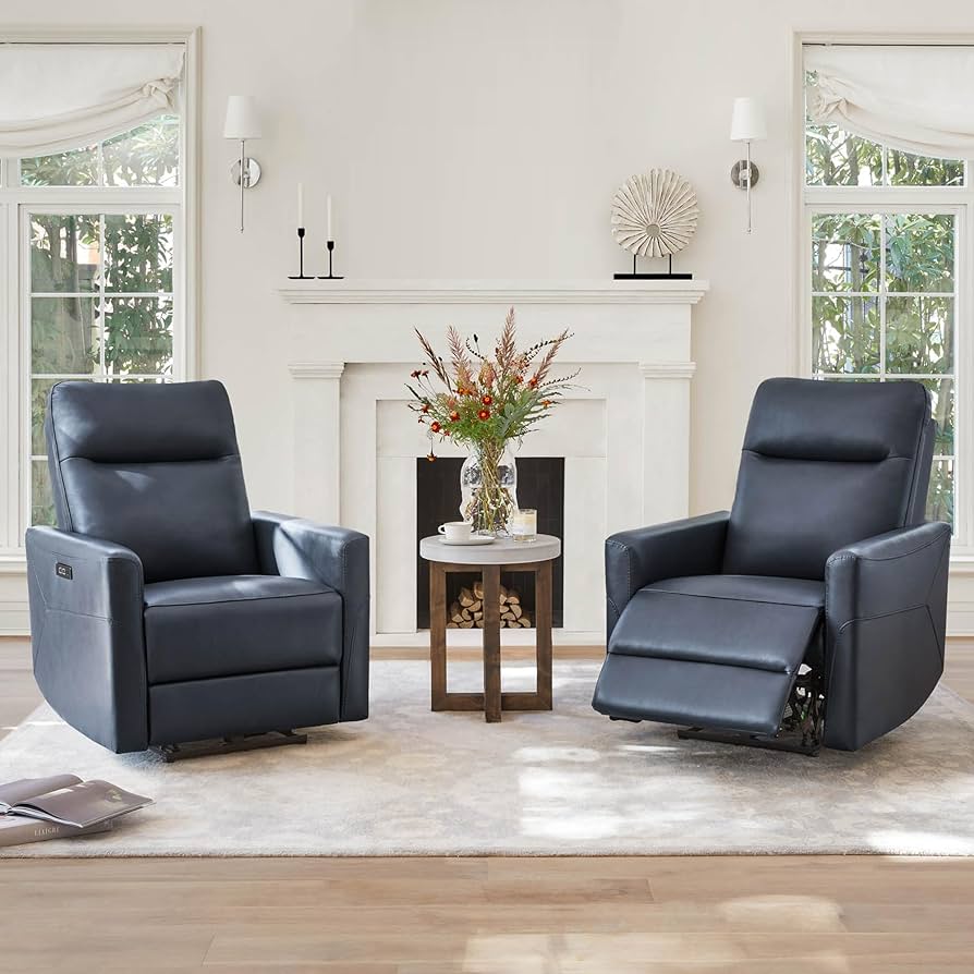 type W grateful / essential black　stina Amazon.com: CHITA Genuine Leather Power Recliner Chair for